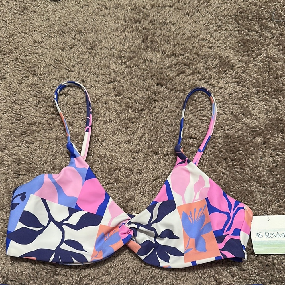 SOLD ON E B A Y Altar'd State Bikini Set S Tropical Floral Twist Front BNWT - Picture 6 of 11
